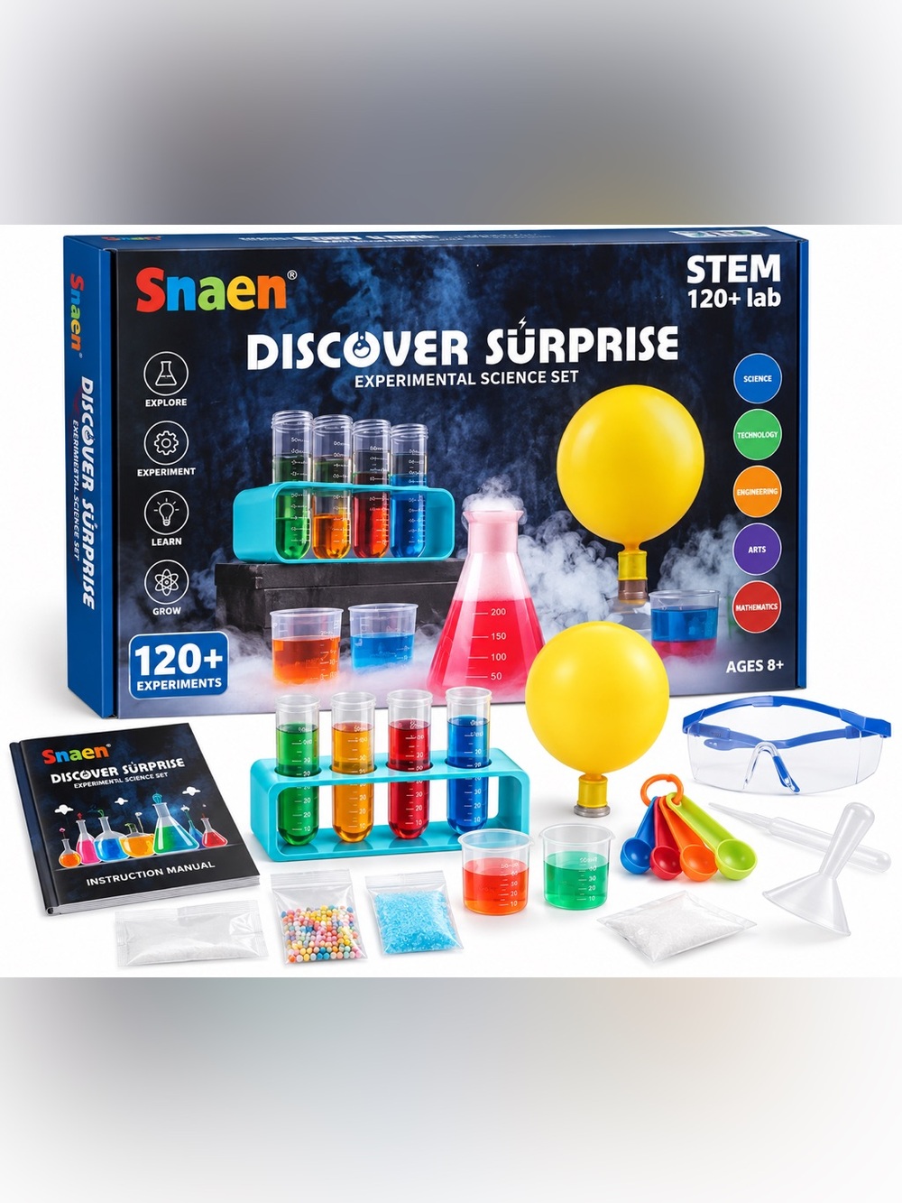 SNAEN 120+ Lab Experiments Science Kits for Kids, STEM Educational Learning
Scie